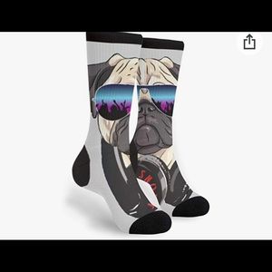 Cool pug Dj socks!